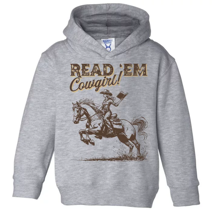 Cowboy Romance Reader Club Western Book Lover Country Bookish Toddler Hoodie