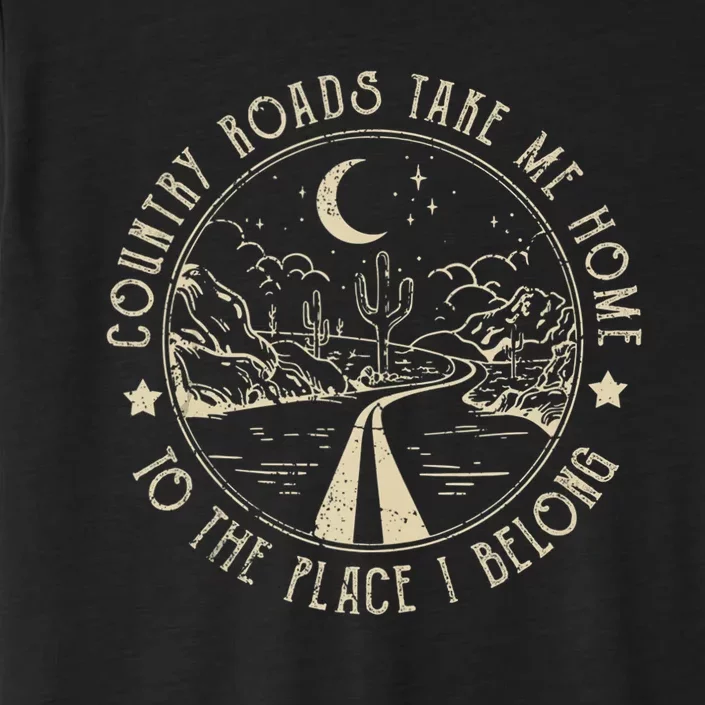 Country Roads Retro Design Take Me Home Quotes Outfits Music ChromaSoft Performance T-Shirt