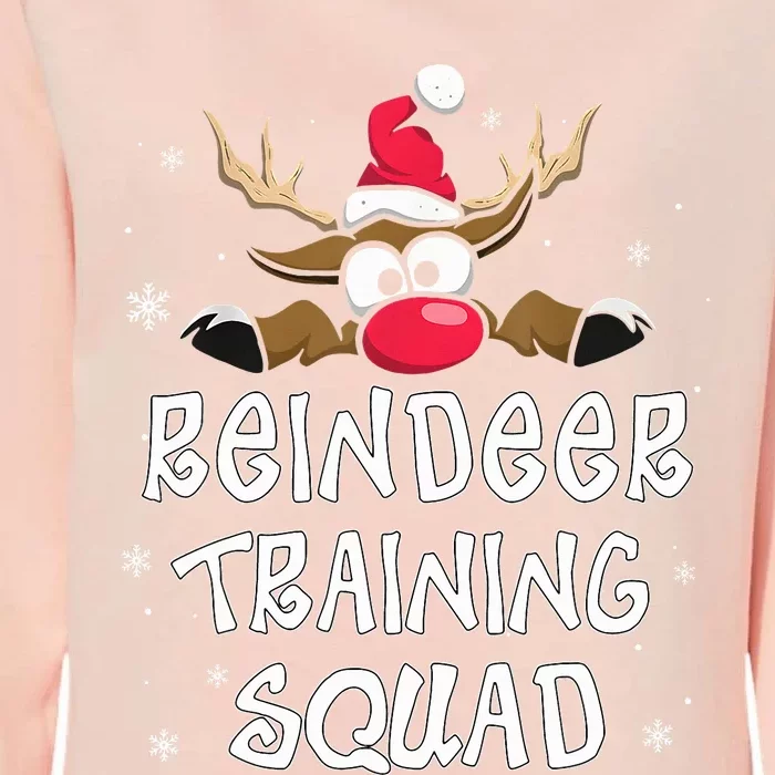 Christmas Running Reindeer Training Squad Team Gifts Womens California Wash Sweatshirt