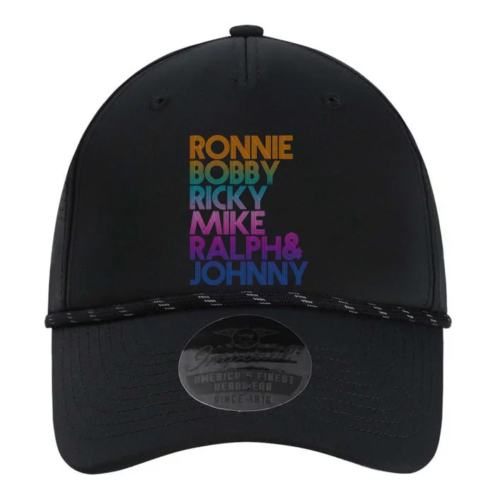 Cool Retro Ronnie Bobby Ricky Mike Ralph And Johnny Performance The Dyno Cap