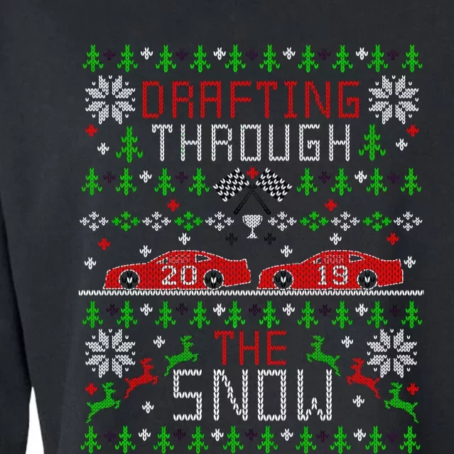 Car Racing Race Fan Funny Ugly Christmas Sweater Party Gift Cropped Pullover Crew