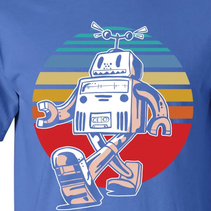 Cute Retro Robot Fan Robotics Science Student Robot Lover Cute Gift Tall T-Shirt