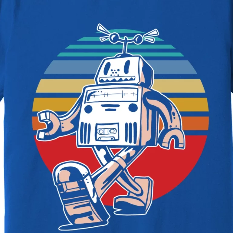 Cute Retro Robot Fan Robotics Science Student Robot Lover Cute Gift Premium T-Shirt