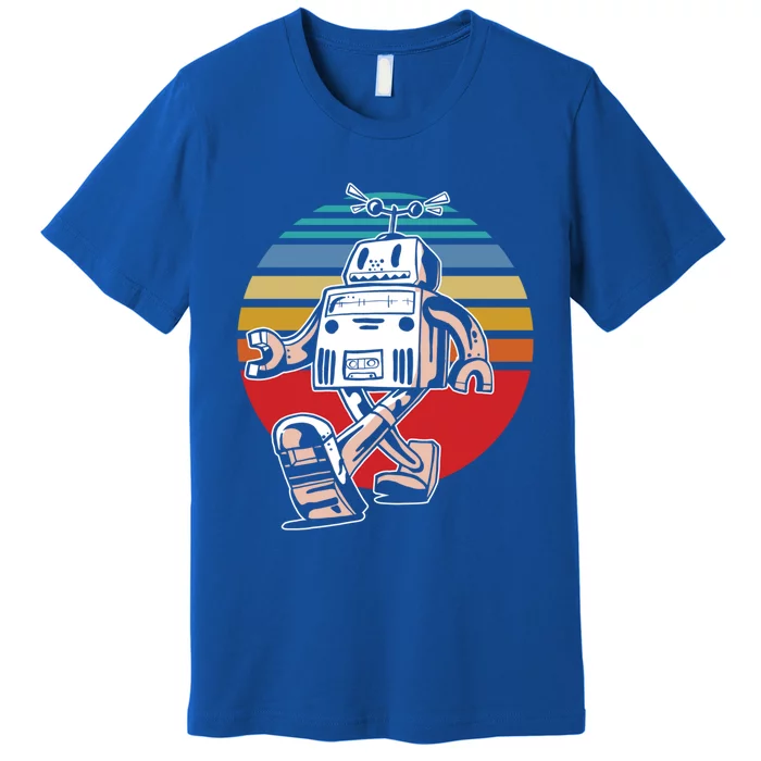 Cute Retro Robot Fan Robotics Science Student Robot Lover Cute Gift Premium T-Shirt