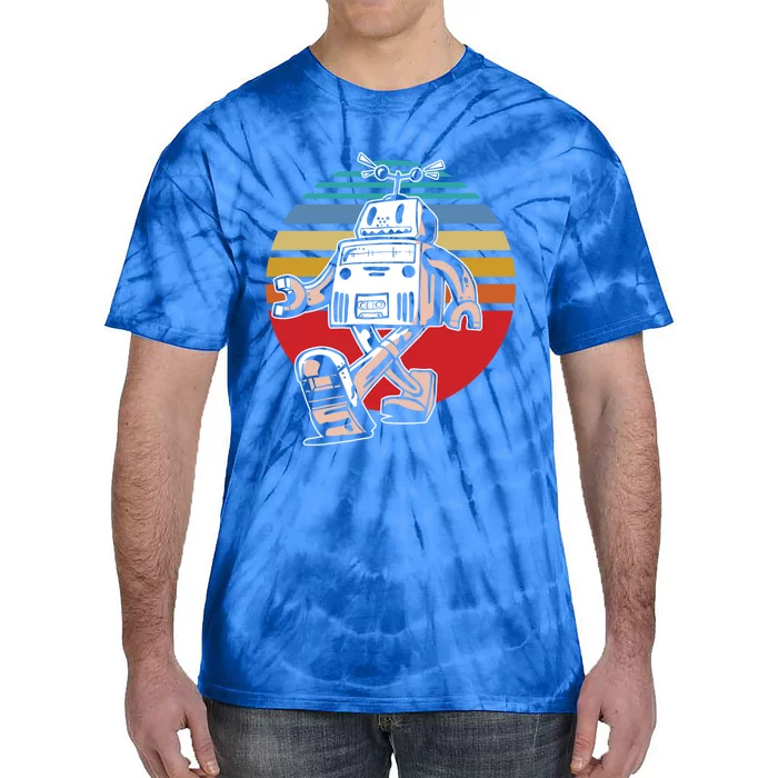 Cute Retro Robot Fan Robotics Science Student Robot Lover Cute Gift Tie-Dye T-Shirt