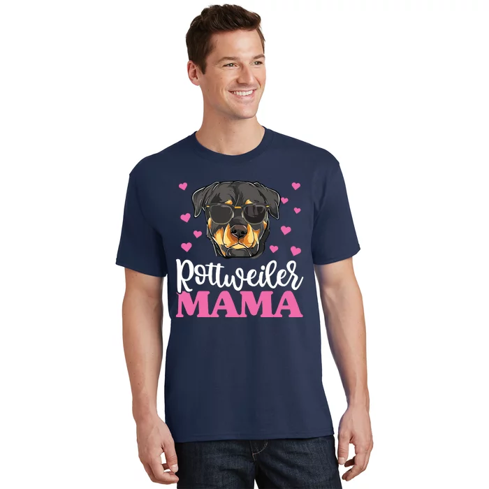 Cute Rottie Rottweiler Mama Shirts Mothers Day Dog Mom T-Shirt