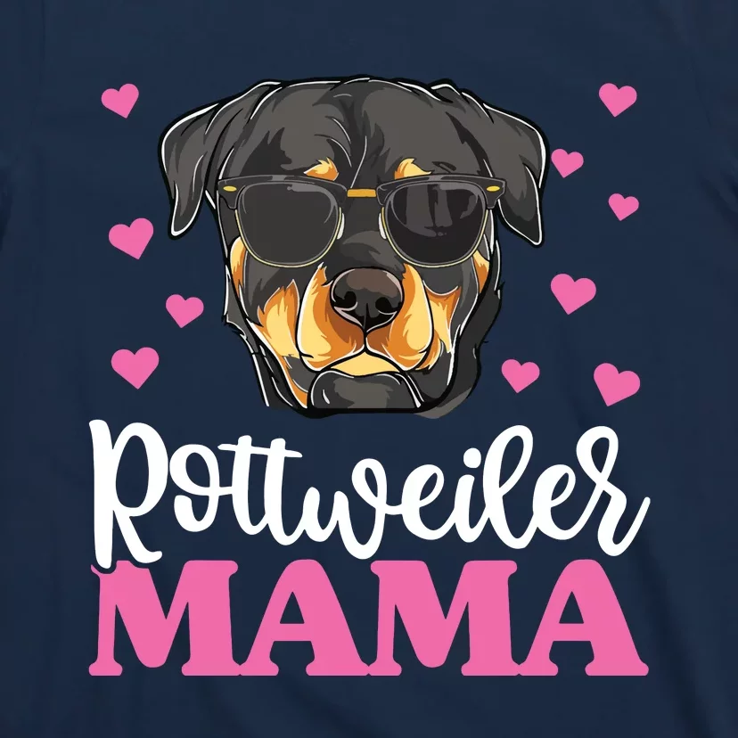 Cute Rottie Rottweiler Mama Shirts Mothers Day Dog Mom T-Shirt