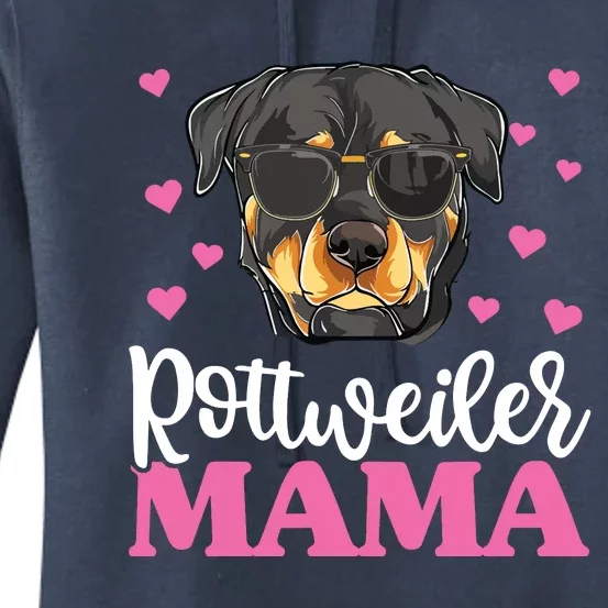 Cute Rottie Rottweiler Mama Shirts Mothers Day Dog Mom Women's Pullover Hoodie