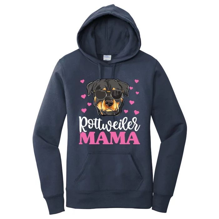 Cute Rottie Rottweiler Mama Shirts Mothers Day Dog Mom Women's Pullover Hoodie