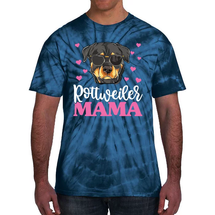 Cute Rottie Rottweiler Mama Shirts Mothers Day Dog Mom Tie-Dye T-Shirt