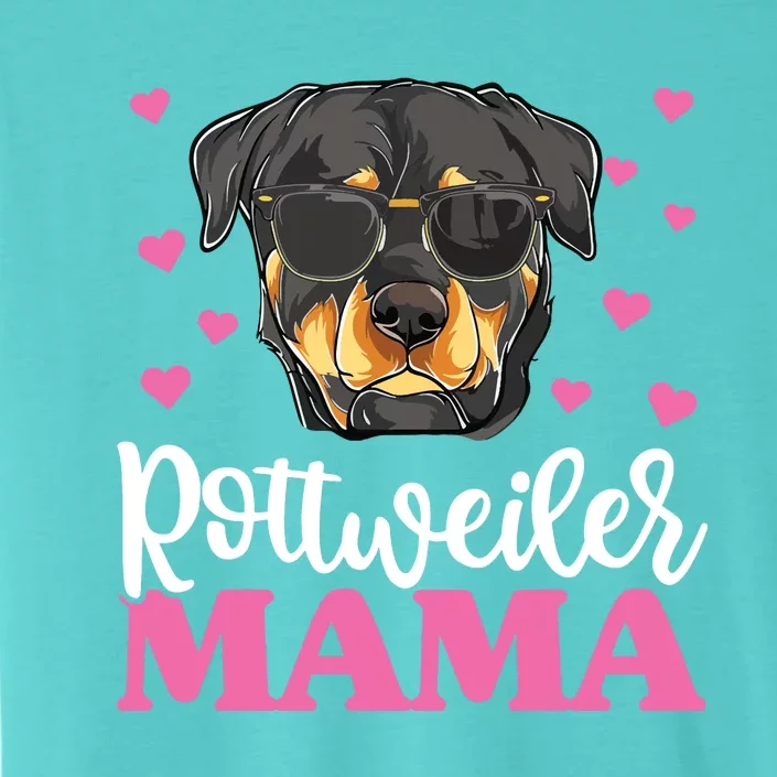 Cute Rottie Rottweiler Mama Shirts Mothers Day Dog Mom ChromaSoft Performance T-Shirt