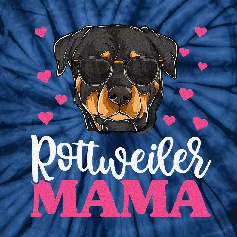 Cute Rottie Rottweiler Mama Mothers Day Dog Mom Tie-Dye T-Shirt