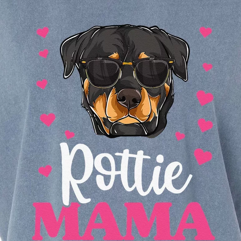 Cute Rottweiler Rottie Mama Mothers Day Dog Mom Garment-Dyed Women's Muscle Tee