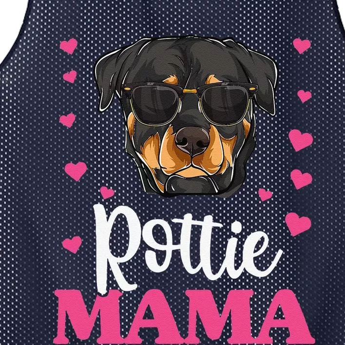 Cute Rottweiler Rottie Mama Mothers Day Dog Mom Mesh Reversible Basketball Jersey Tank