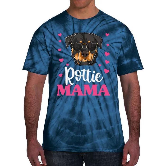 Cute Rottweiler Rottie Mama Mothers Day Dog Mom Tie-Dye T-Shirt