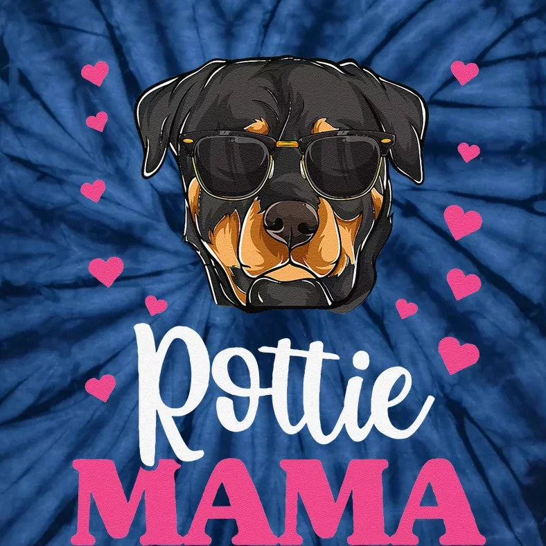 Cute Rottweiler Rottie Mama Mothers Day Dog Mom Tie-Dye T-Shirt