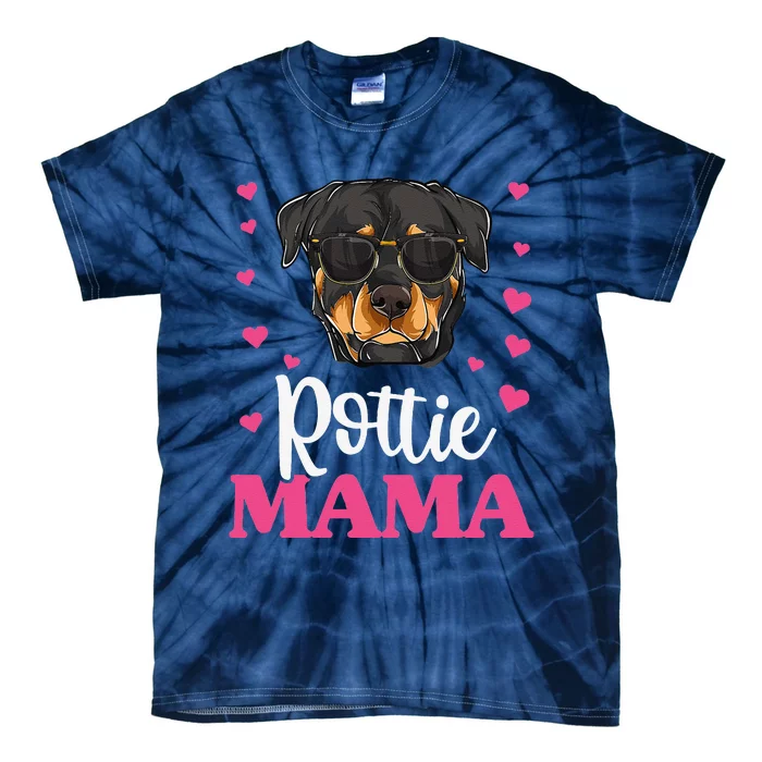 Cute Rottweiler Rottie Mama Mothers Day Dog Mom Tie-Dye T-Shirt