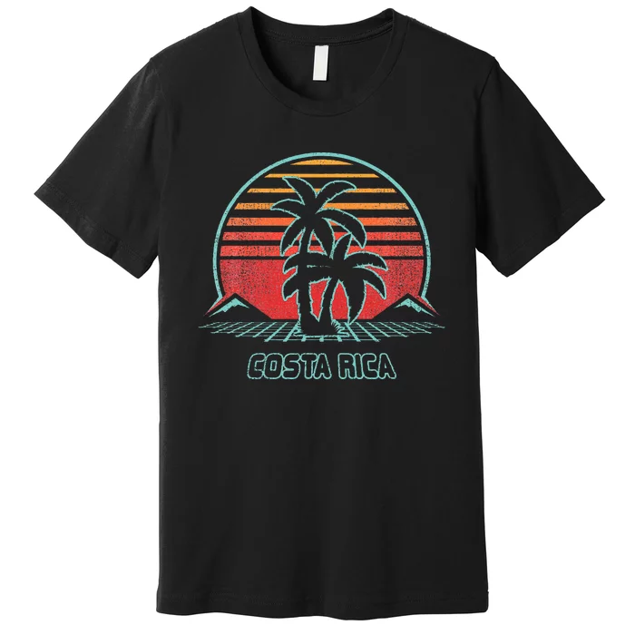 Costa Rica Retro Vintage 80s Style Premium T-Shirt