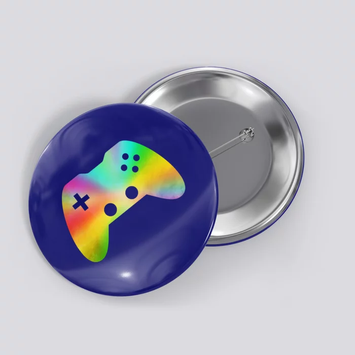 Control Retro Rainbow Control Video Games I Love Gamer Gift Button