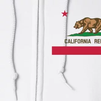 California Republic State Flag Full Zip Hoodie