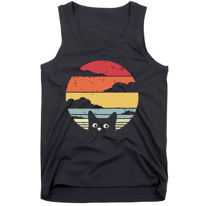 Cat Retro Style Tank Top