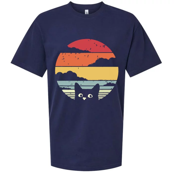 Cat Retro Style Sueded Cloud Jersey T-Shirt