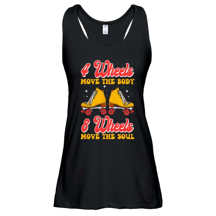 Cool Roller Skating Skate 1970S Retro Ladies Essential Flowy Tank