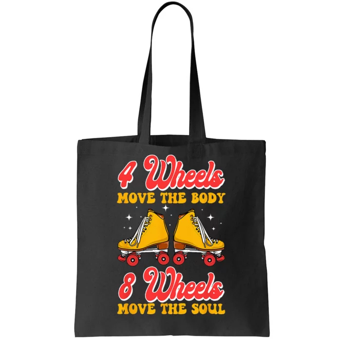 Cool Roller Skating Skate 1970S Retro Tote Bag