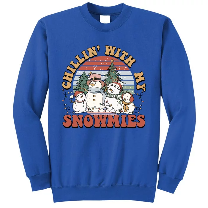 Cute Retro Snow Chillin With My Snowmies Cool Gift Sweatshirt