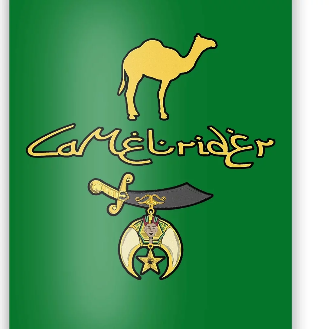 Camel Rider Shriner Masonic Symbol Freemason Poster