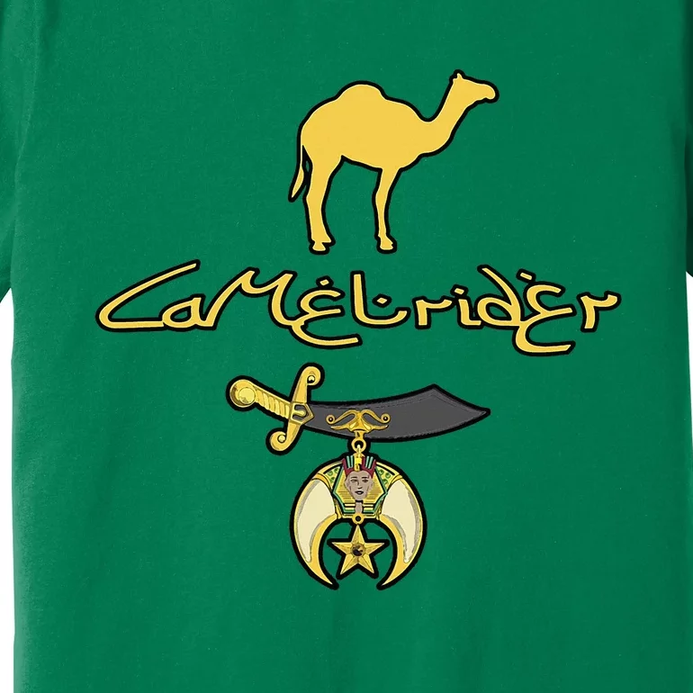 Camel Rider Shriner Masonic Symbol Freemason Premium T-Shirt