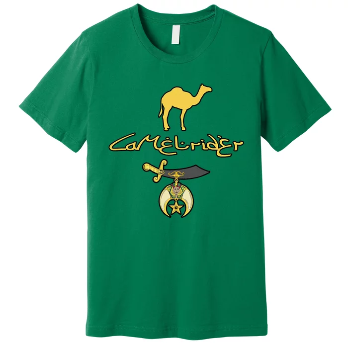 Camel Rider Shriner Masonic Symbol Freemason Premium T-Shirt