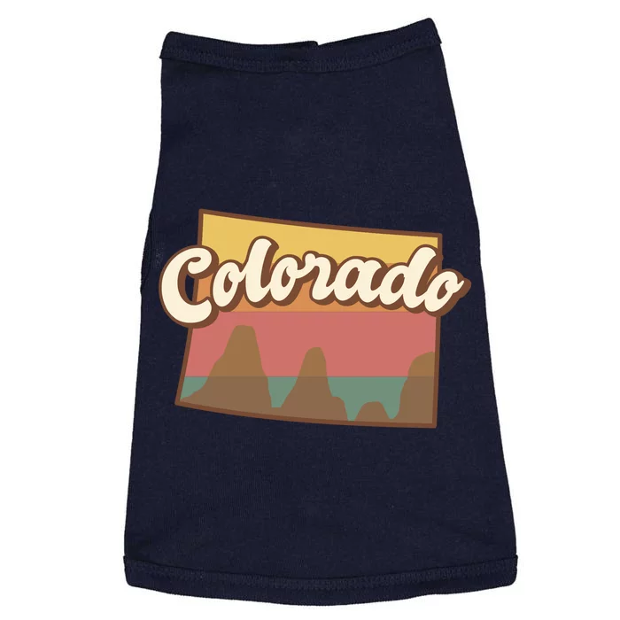 Colorado Retro Sunset Logo Doggie Tank