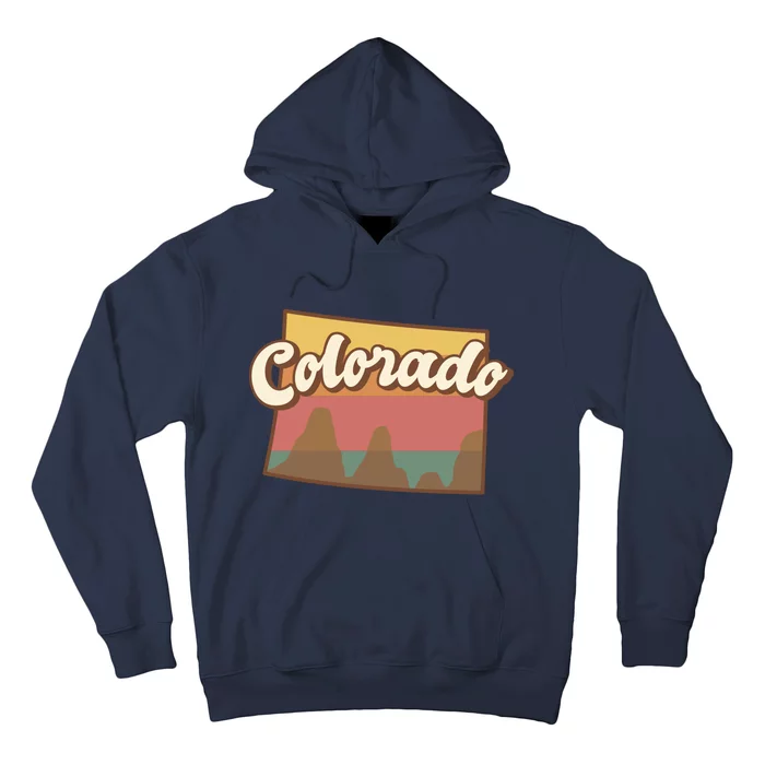 Colorado Retro Sunset Logo Hoodie