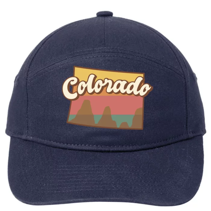 Colorado Retro Sunset Logo 7-Panel Snapback Hat