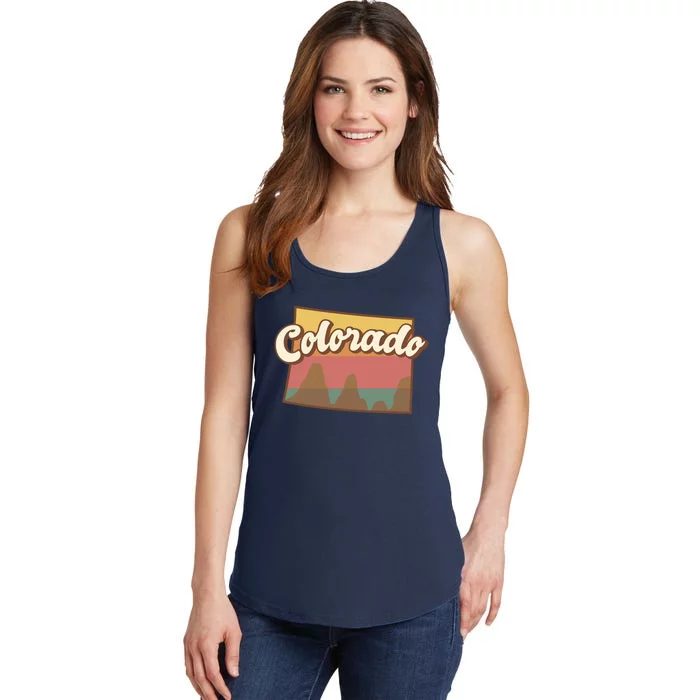 Colorado Retro Sunset Logo Ladies Essential Tank