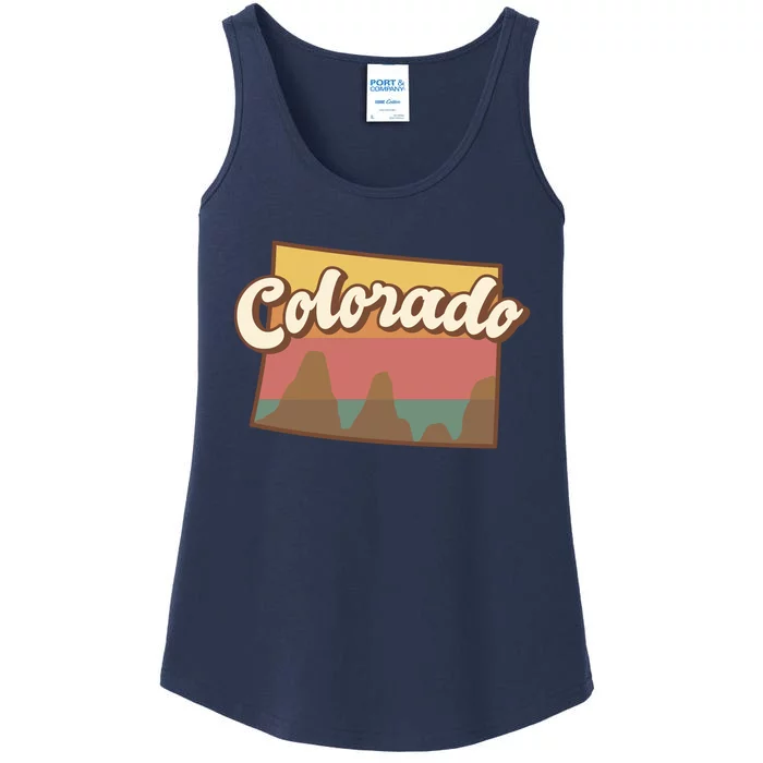 Colorado Retro Sunset Logo Ladies Essential Tank