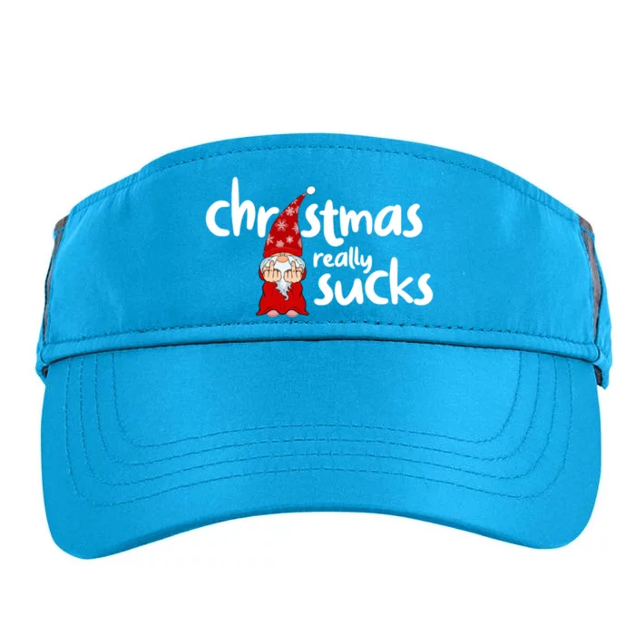 Christmas Really Sucks Gnome For Christmas Muffles Meaningful Gift Adult Drive Performance Visor