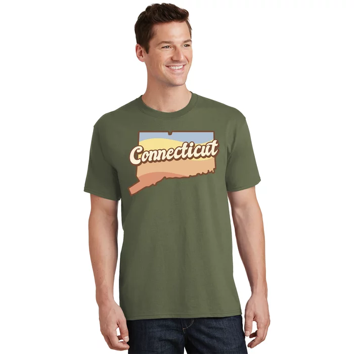 Connecticut Retro Sunset Logo T-Shirt