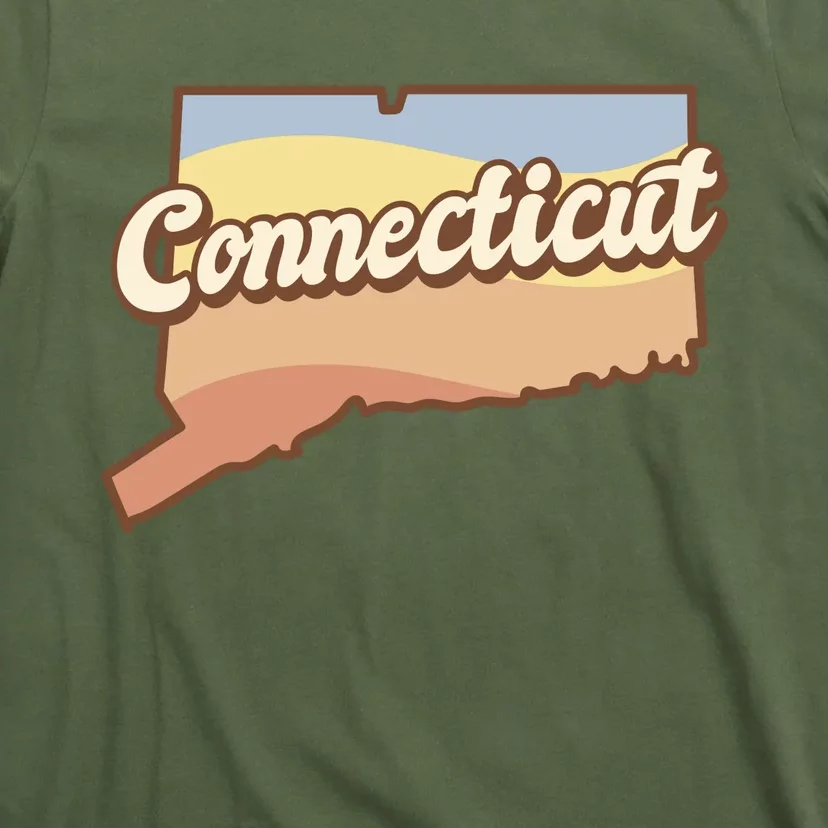 Connecticut Retro Sunset Logo T-Shirt