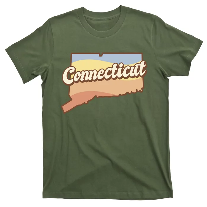 Connecticut Retro Sunset Logo T-Shirt