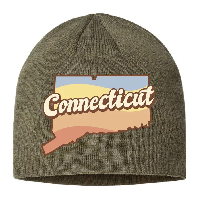 Connecticut Retro Sunset Logo 8 1/2in Sustainable Knit Beanie