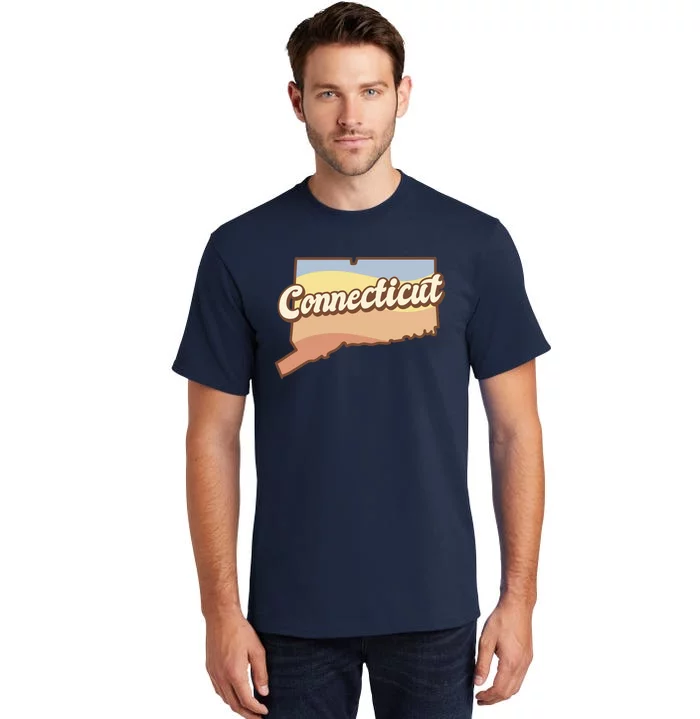 Connecticut Retro Sunset Logo Tall T-Shirt