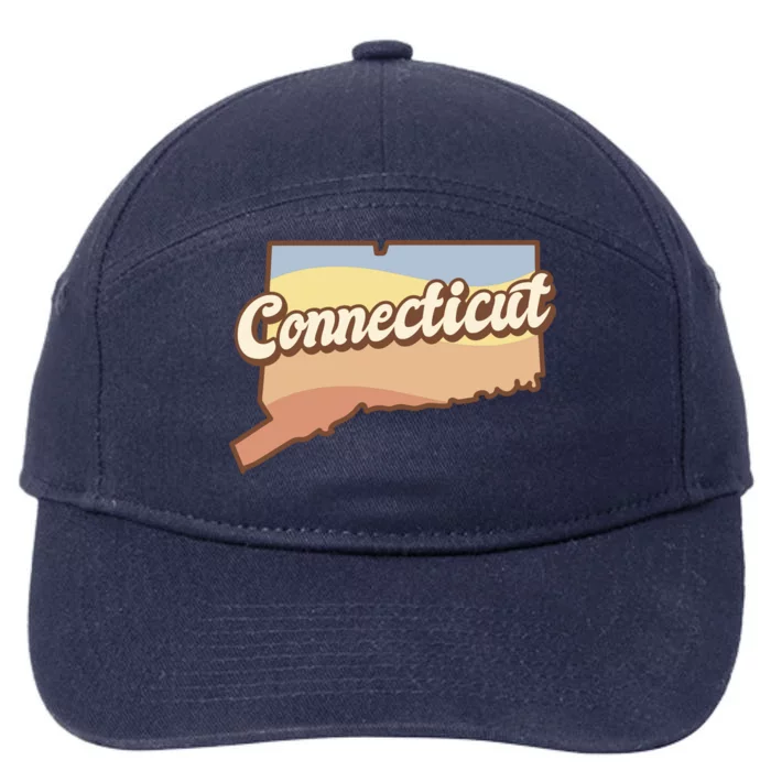 Connecticut Retro Sunset Logo 7-Panel Snapback Hat