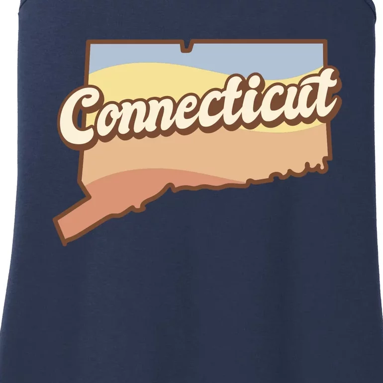 Connecticut Retro Sunset Logo Ladies Essential Tank