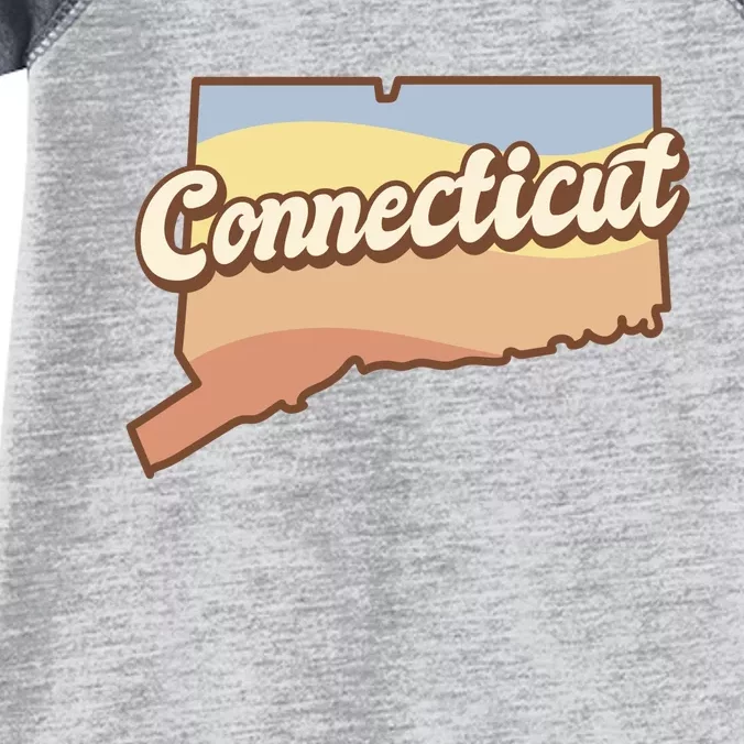 Connecticut Retro Sunset Logo Infant Baby Jersey Bodysuit