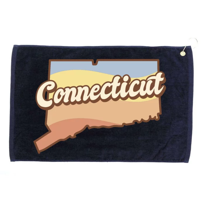 Connecticut Retro Sunset Logo Grommeted Golf Towel