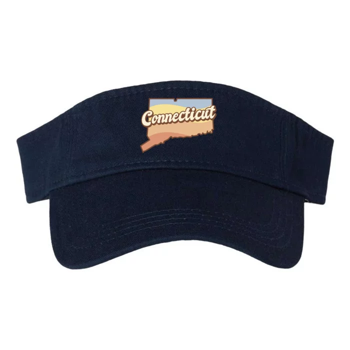 Connecticut Retro Sunset Logo Valucap Bio-Washed Visor