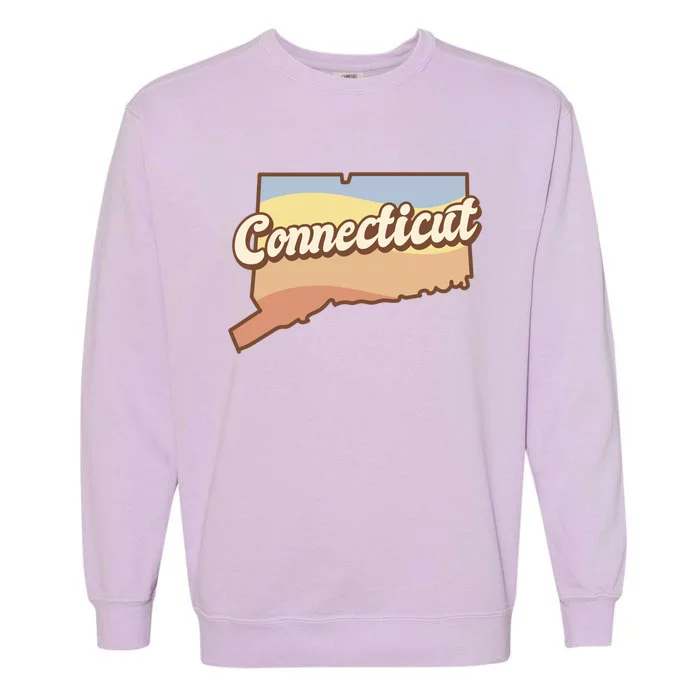 Connecticut Retro Sunset Logo Garment-Dyed Sweatshirt