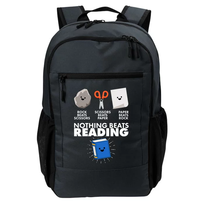 Cute Rock Scissors Paper Nothing Beats Reading Daily Commute Backpack